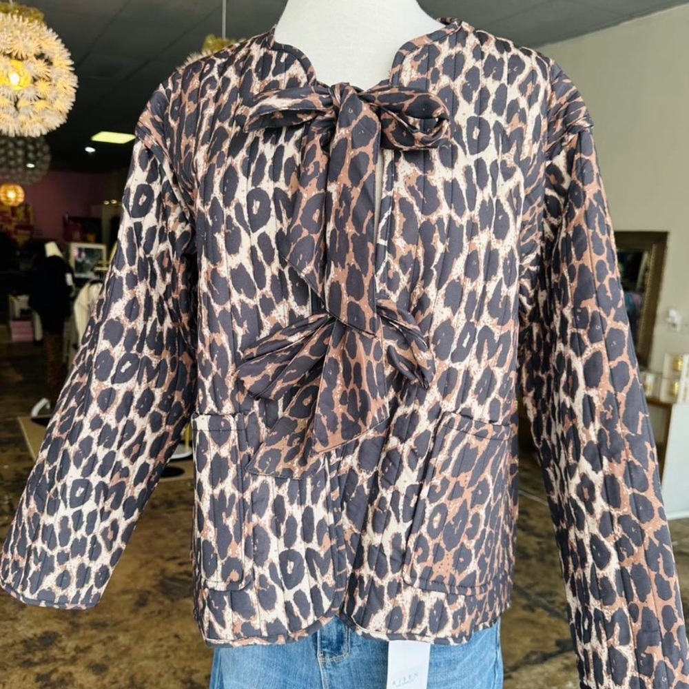 Leopard Print Women's Jacket - Picture 11 of 11